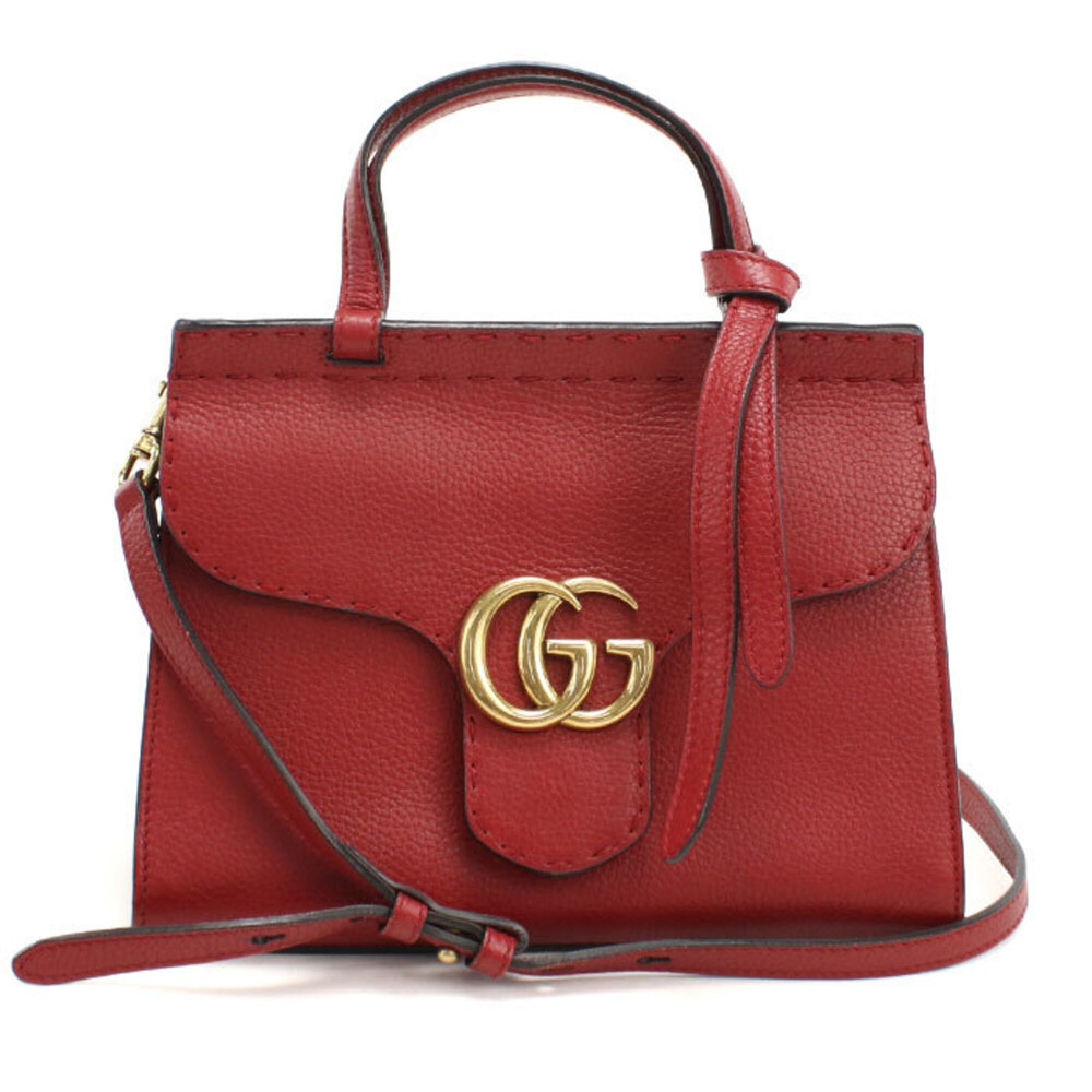GUCCI Red GG Marmont Bag